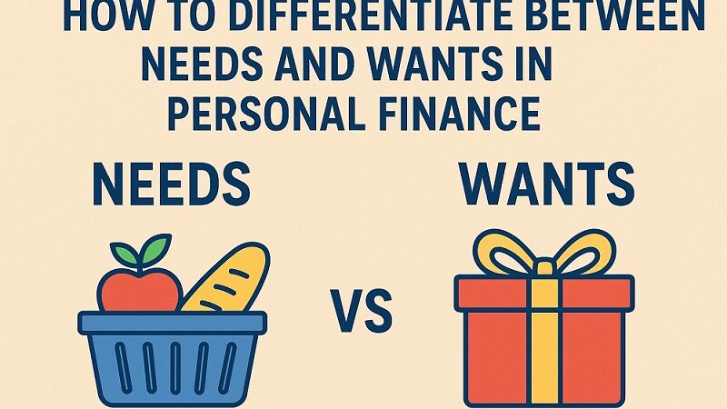 How to Differentiate Between Needs and Wants in Personal Finance