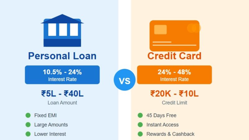 Personal Loan vs Credit Card: Which one is better