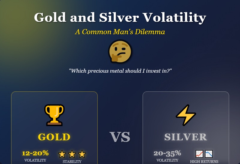 Gold and Silver Volatility: A common man dilemma