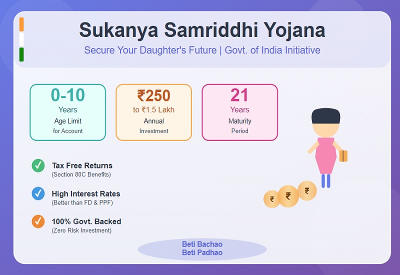 Create wealth for your daughter : Sukanya Samriddhi Yojana (SSY)