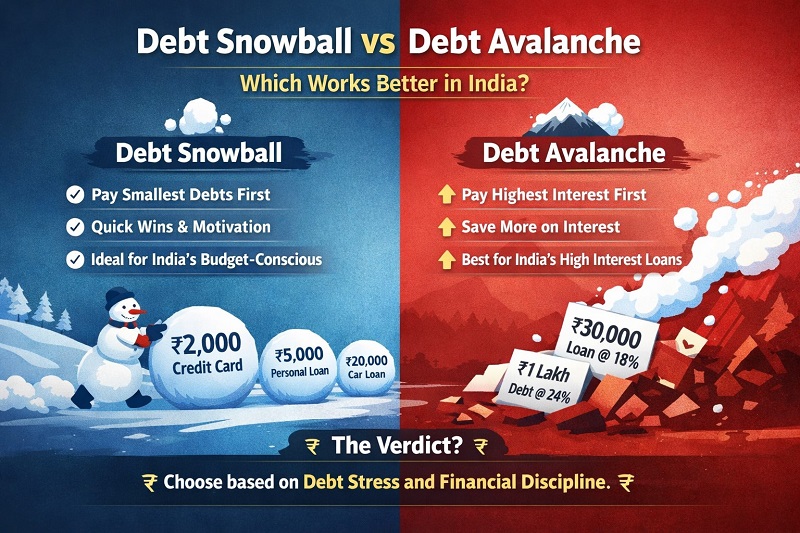 Debt Snowball vs. Debt Avalanche — How to become debt free in 2026