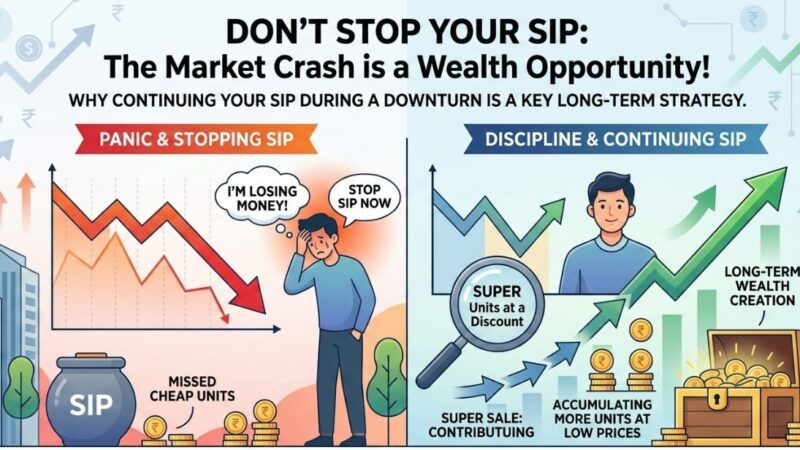 Why Stopping SIP in Market Crash is the blunder