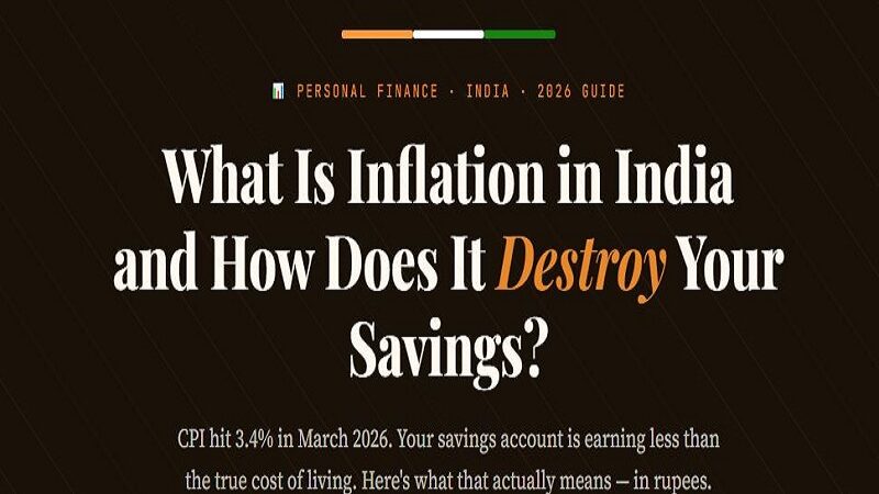 What Is Inflation in India and How Does It Destroy Your Savings ? (2026 Complete Guide)