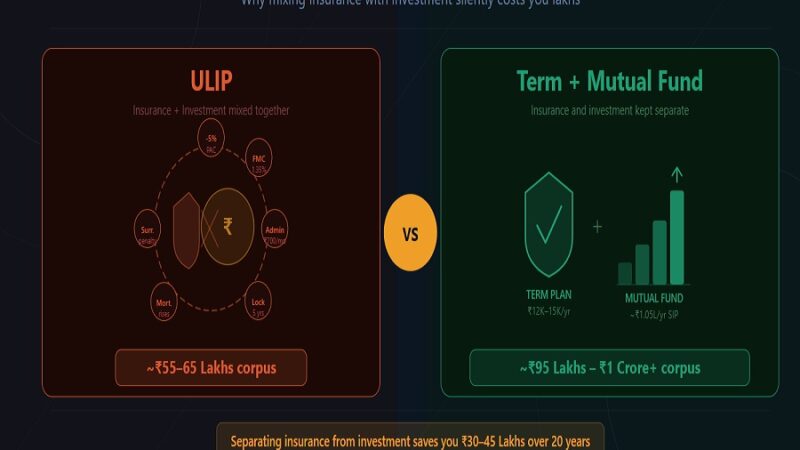 Term Insurance vs ULIP: Why Mixing Insurance With Investment Costs You Lakhs